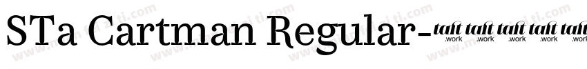 STa Cartman Regular字体转换